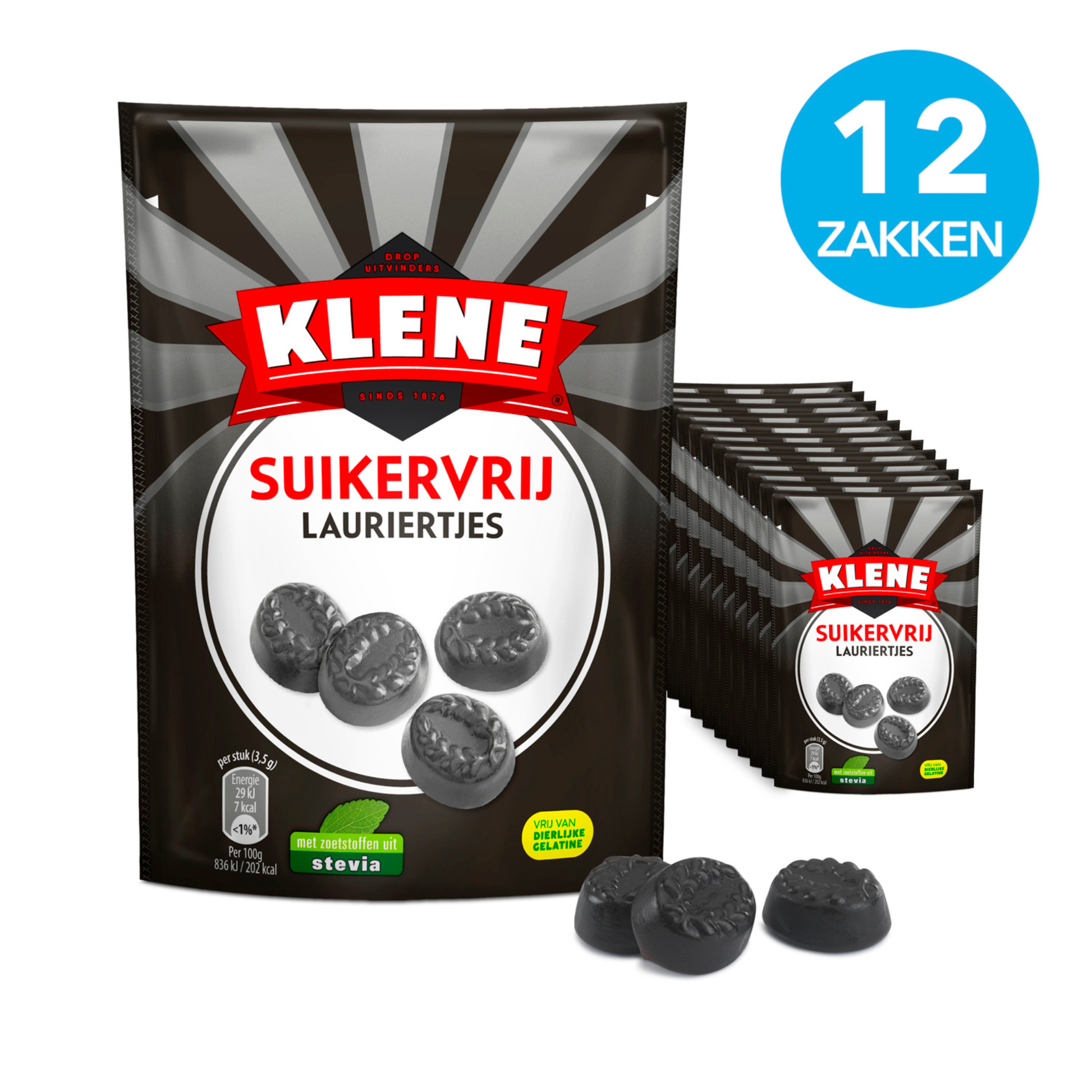 Klene zuckerfreie Lorbeerblätter Beutel (12x 110gr)