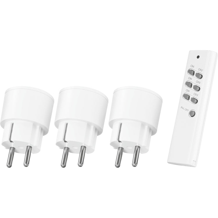 Klicken Sie auf Switch Set Wireless 3 Stecker mit Fernbedienung einstellen