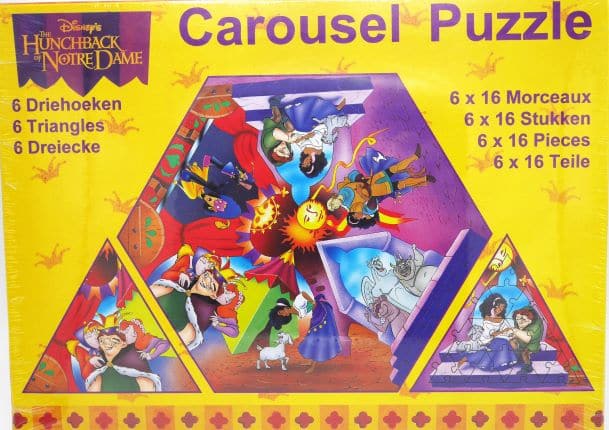 Jonotoys Whistleblower von Notre Dame Carousel Puzzle, 6x16 Stücke