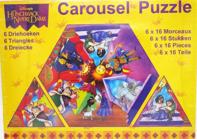 Jonotoys Whistleblower von Notre Dame Carousel Puzzle, 6x16 Stücke
