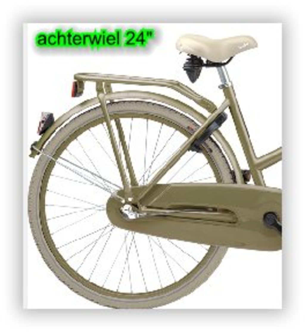 Batavus Hinterrad 24 N3RN Pick-up MS Felge silberblond
