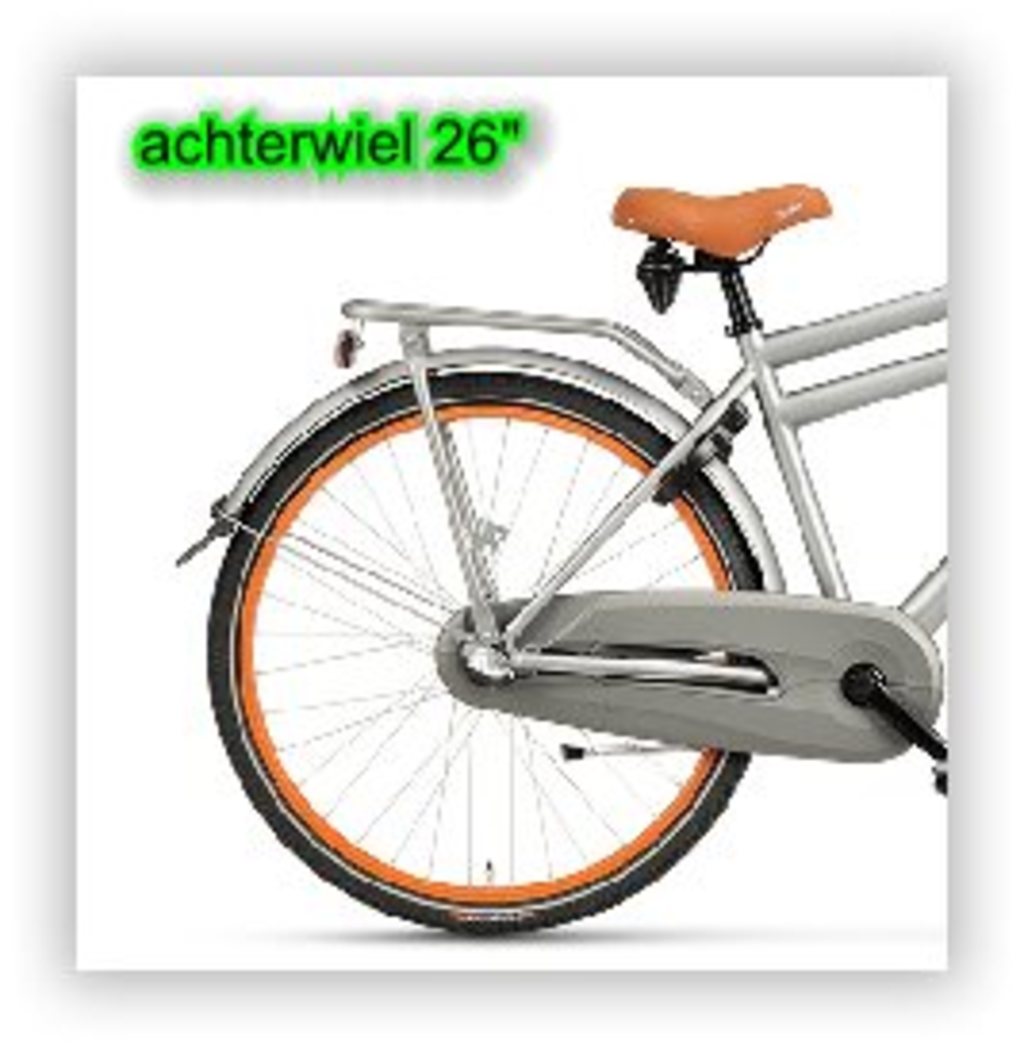 Batavus Hinterrad 26 n3rn Felge stark rostbraun 323