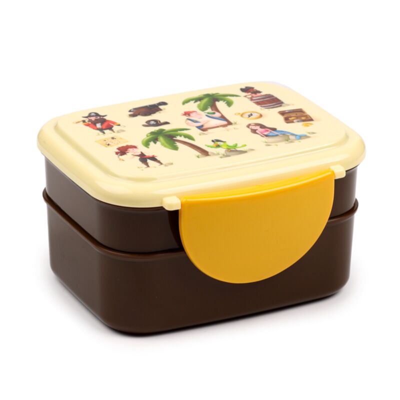 Jolly Rogers Pirate Clip Bento Box Lunchbox mit Besteck