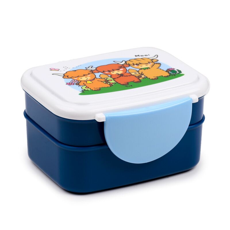 Adoramals Highland Coo Coe Clip Bento Box Lunchbox