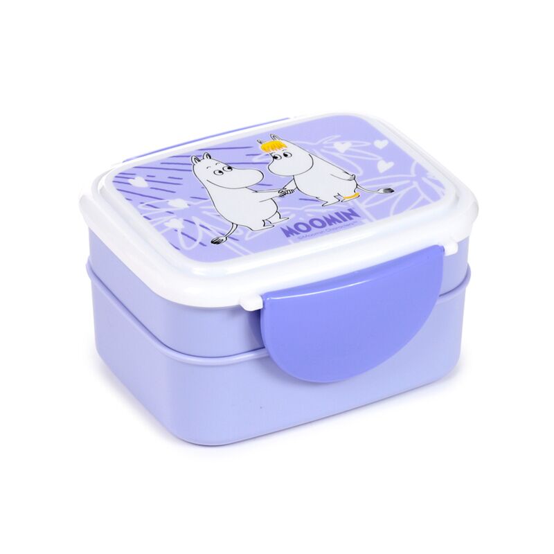 Moomin Lila Clip Bento Box Lunchbox mit Besteck