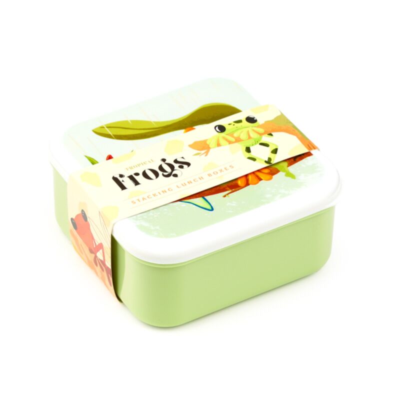 Setzen Sie 3 Brotbox M L XL Tropical Tree Frosch
