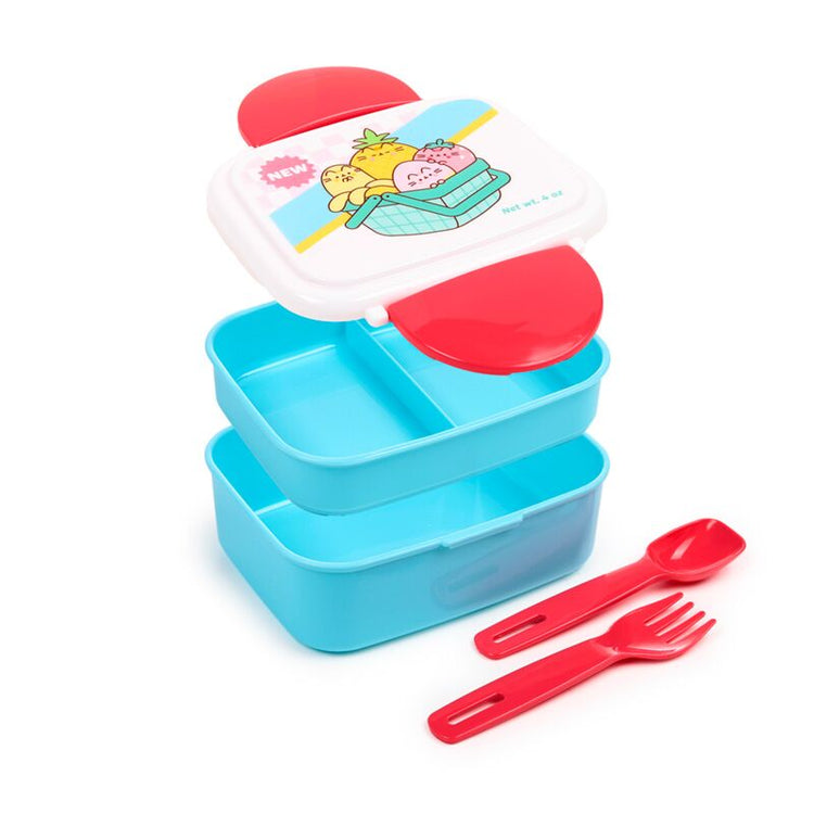 Pusheen die Katze Obst Clip Bento Box Lunchbox Besteck