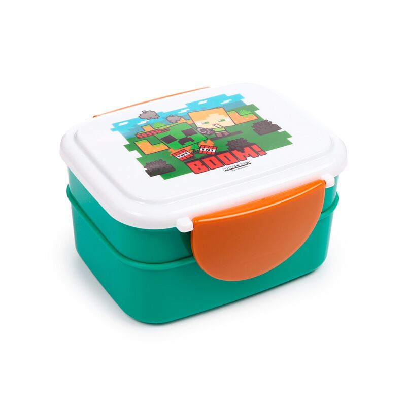 Minecraft SSS Boom Clip Bento Box Lunchbox Besteck