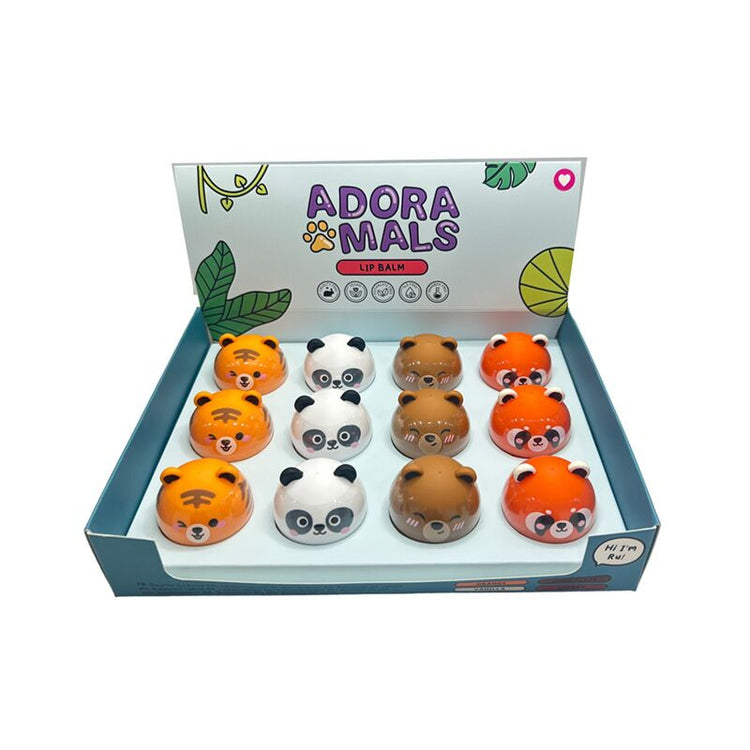 Adoramals Wildtier-Lippenbalsam-Drehverschluss