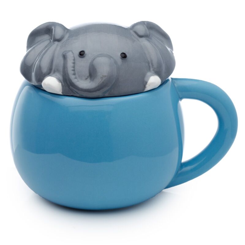 Adoramals Elephant Deckel geformte Keramikbecher