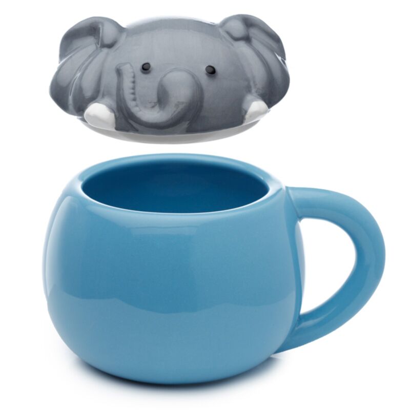 Adoramals Elephant Deckel geformte Keramikbecher