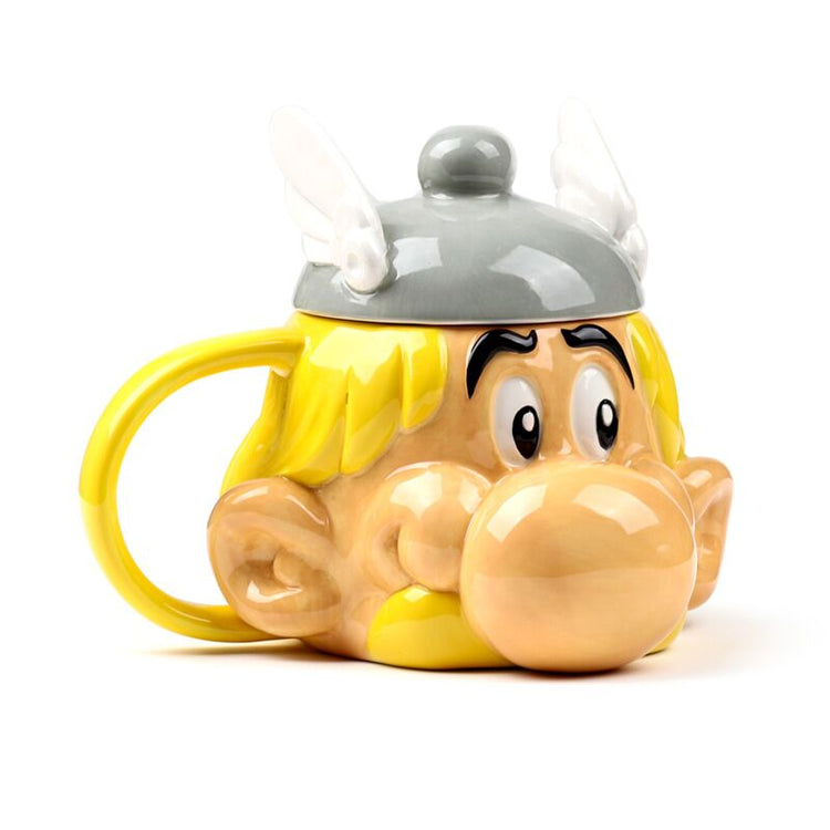 Asterix gebildete Keramikbecher mit Deckel