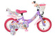 Volare Einhorn Kinderfahrrad - Mädchen - 12 Zoll - Lila