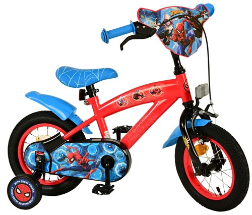 Spiderman 12 Fahrrad rot blau 20502