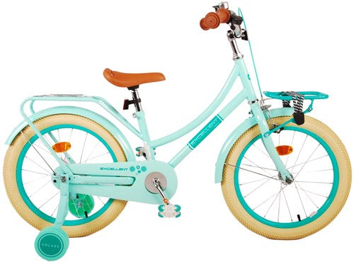 Volare Excellent Kinderfahrrad - Mädchen - 18 Zoll - grün - 95% versammelte sich