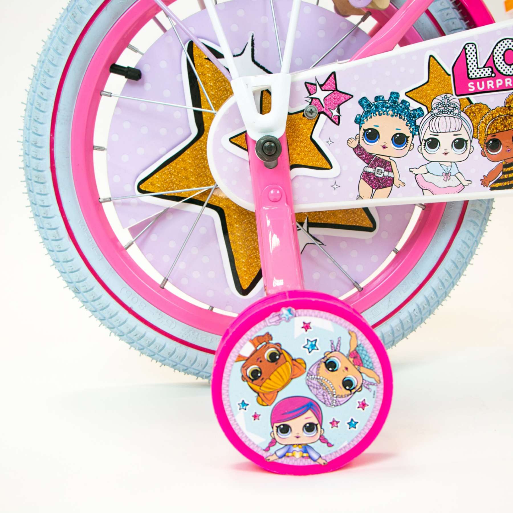 Lol Überraschung Kinderfahrrad - Mädchen - 16 Zoll - Pink - Zwei Handbremsen
