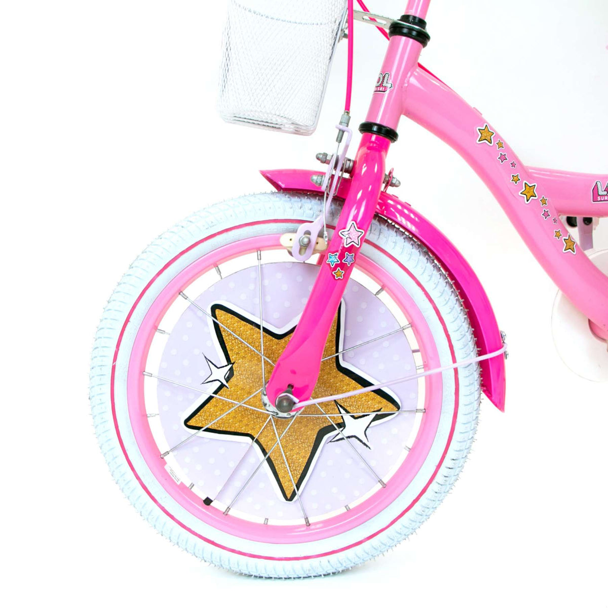 Lol Überraschung Kinderfahrrad - Mädchen - 16 Zoll - Pink - Zwei Handbremsen