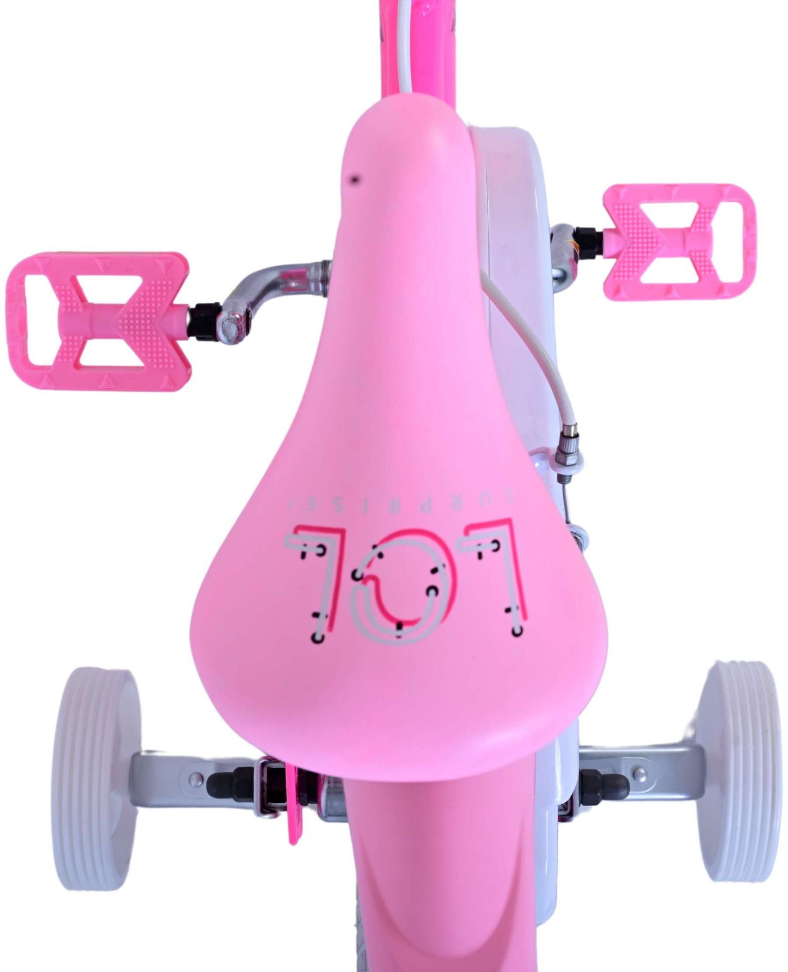 Volare Dolls Kinderrad - Mädchen - 14 Zoll - Pink - Zwei Handbremsen