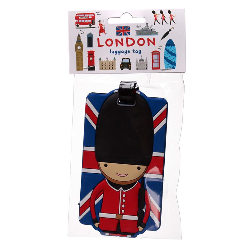 PVC-Kofferanhänger „London British Flag Watchman“.