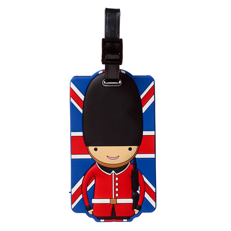 PVC-Kofferanhänger „London British Flag Watchman“.