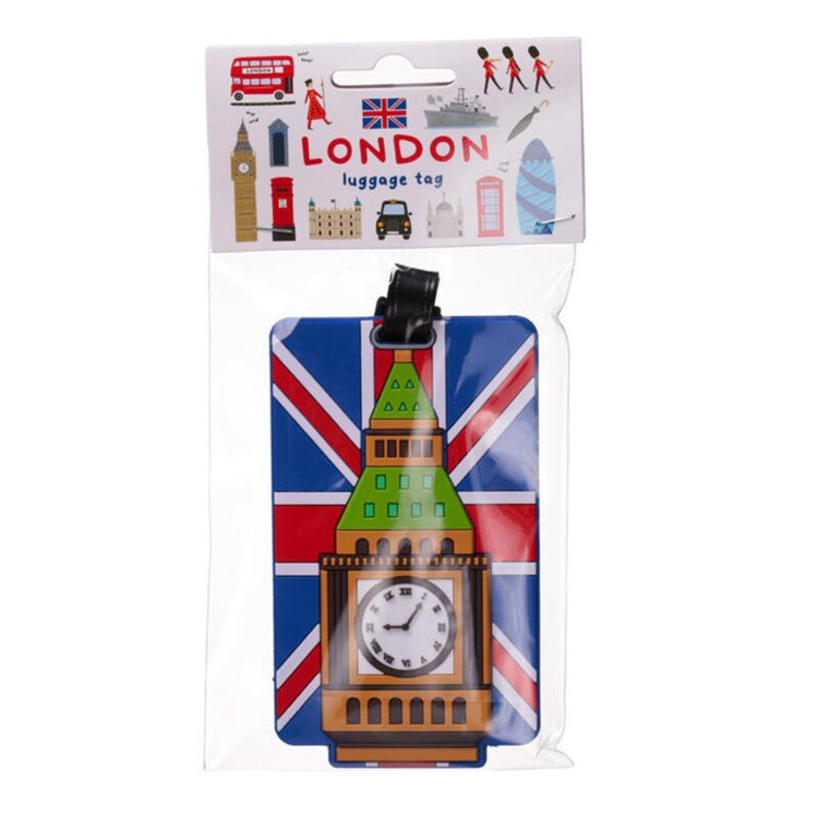 London British Flag Big Ben PVC Legal Label