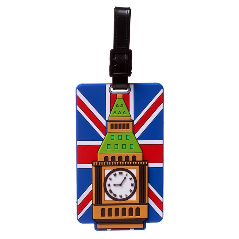 London British Flag Big Ben PVC Legal Label