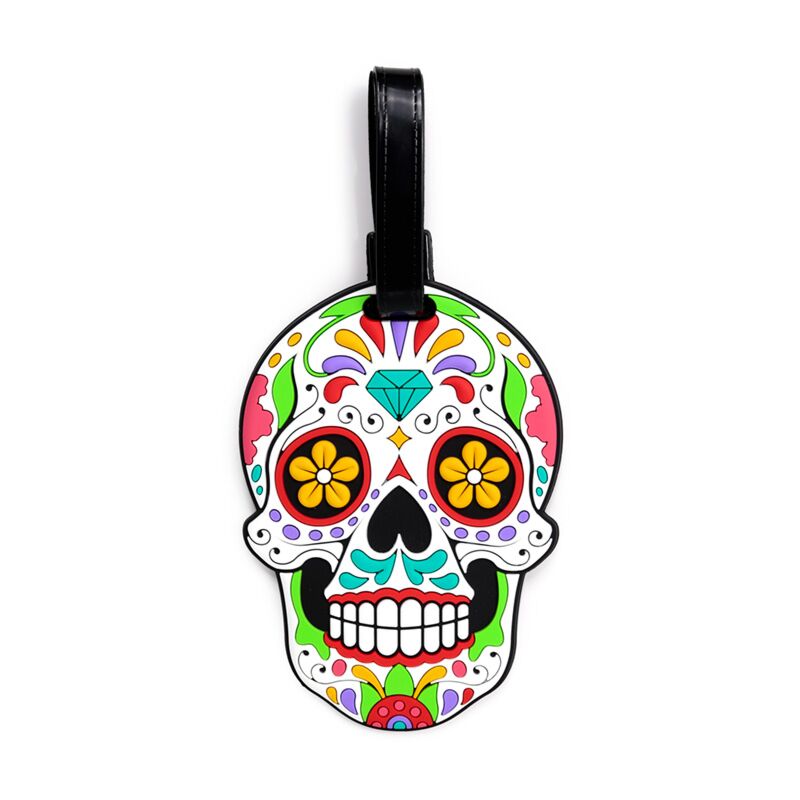 Slide de Los Muertos PVC -Koffer -Etikett