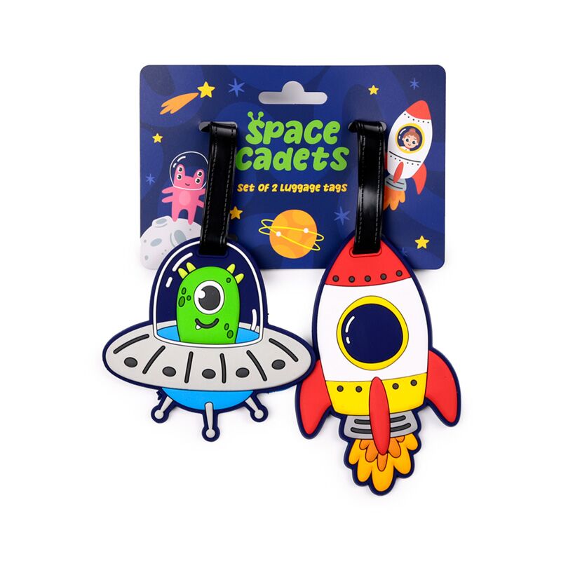 Space Feature PVC -Koffer -Etikett Set von 2