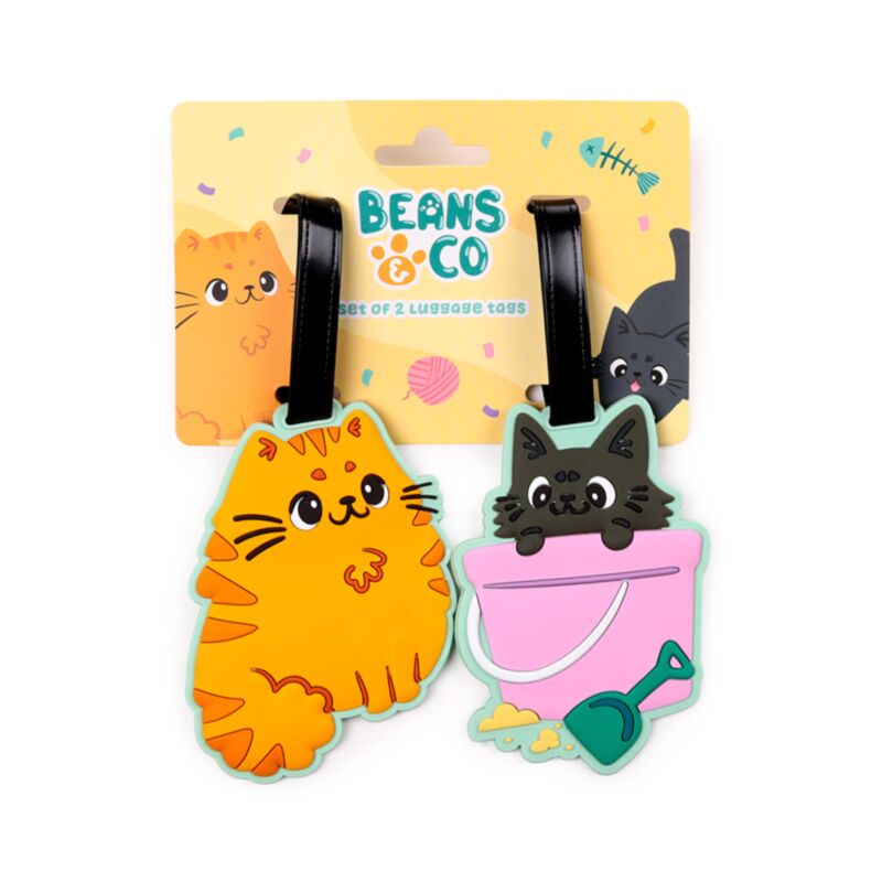 Beans Co Cats PVC Legal Label Set von 2