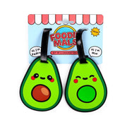 Foodsiemals Avocado PVC Koffer Etikett Set von 2 - afbeelding 1