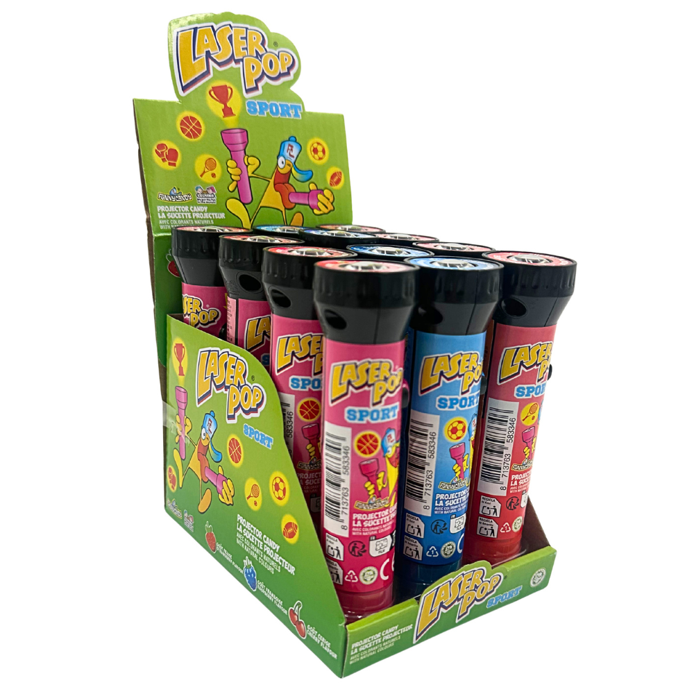 Lustiger Candy Laser Pop (12 Stück)
