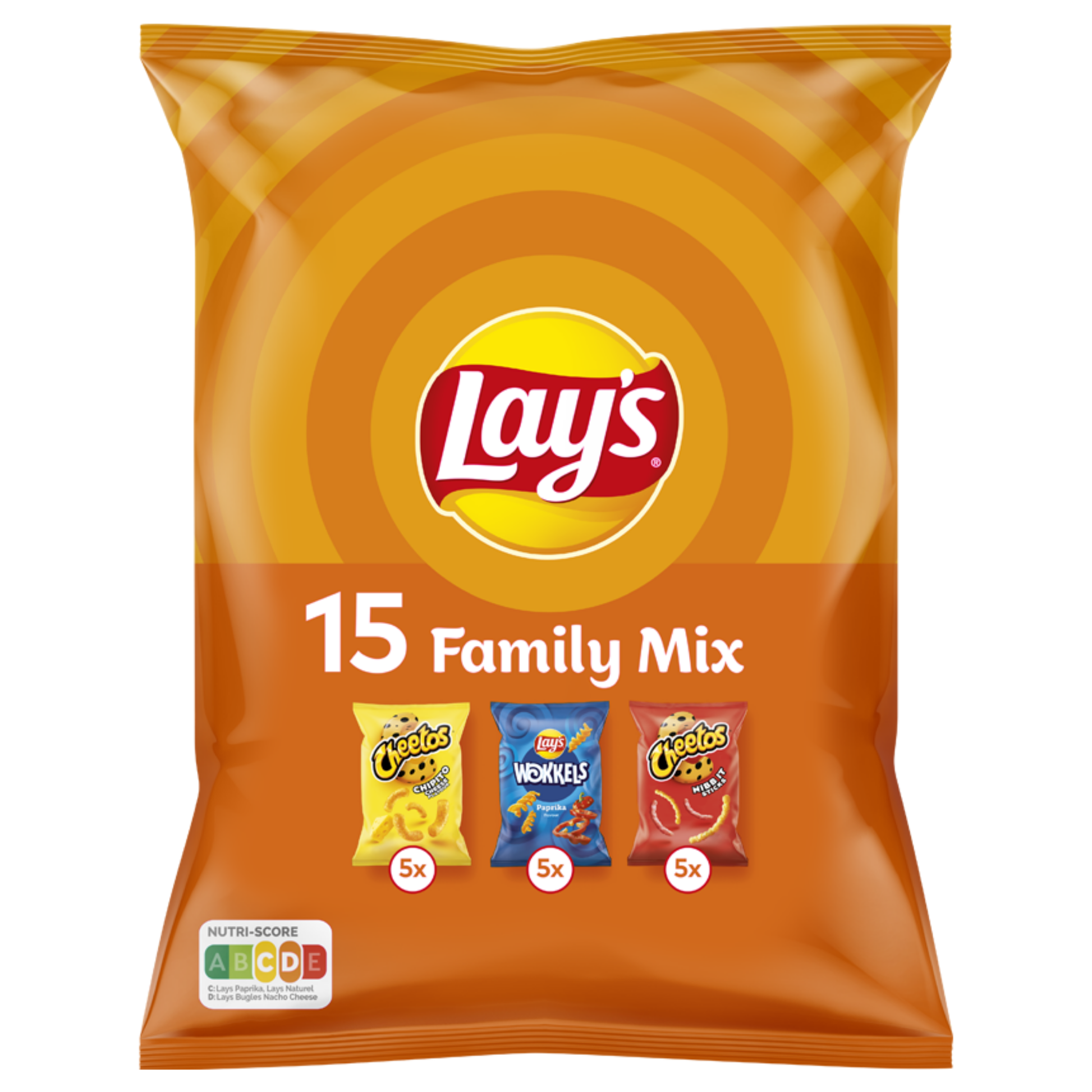Lay's Lays Family Mix Cheetos, Nibb-it, Wokkels (8x 315gr)