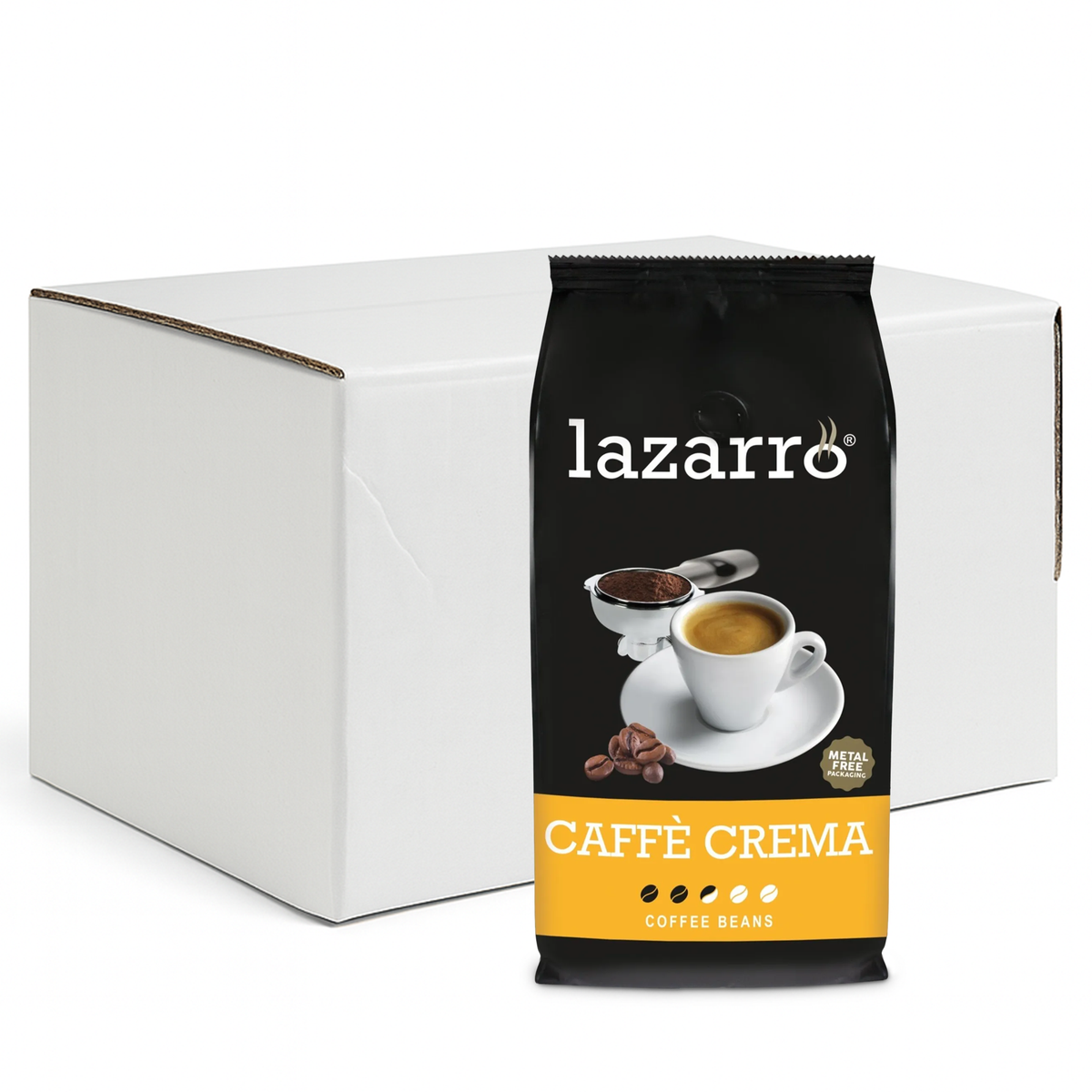 Lazarro Caffe Crema Bohnen (8x 1kg)