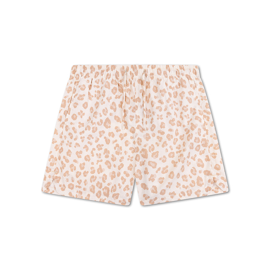 Leopard | Beige Girls UV Schwimmshorts
