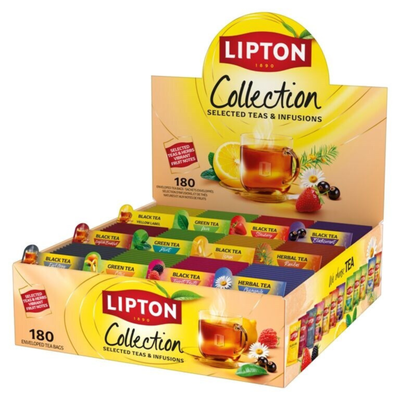Lipton Feel Good Selection Tee-Sortenpackung Sortimentsbox (180 Stück)