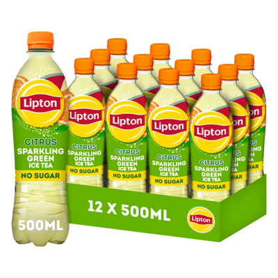 Lipton Eistee grün prickelnde Zitruskapsel (12x 0,5 Liter)