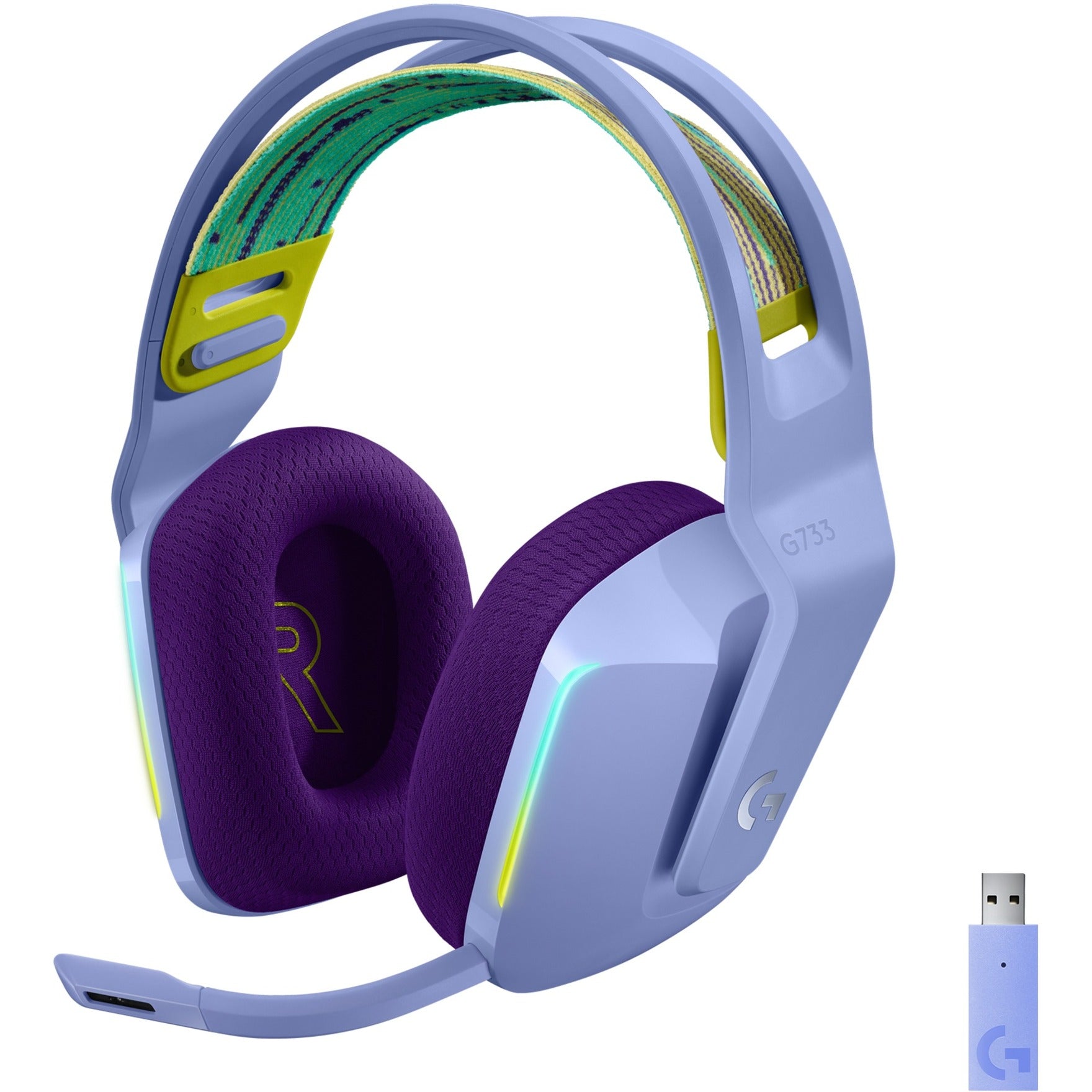 Logitech G733 LIGHTSPEED Kabelloses RGB-Gaming-Headset