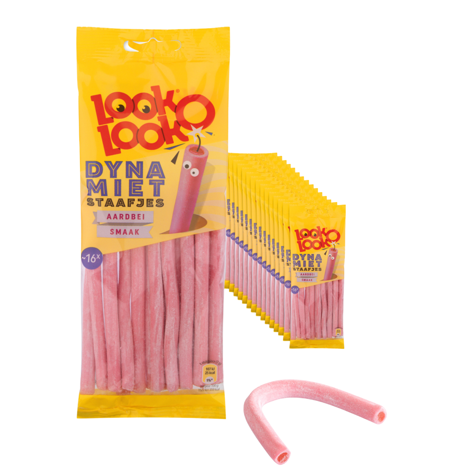Look o Look Dynamitstangen Erdbeere (15x 110gr)