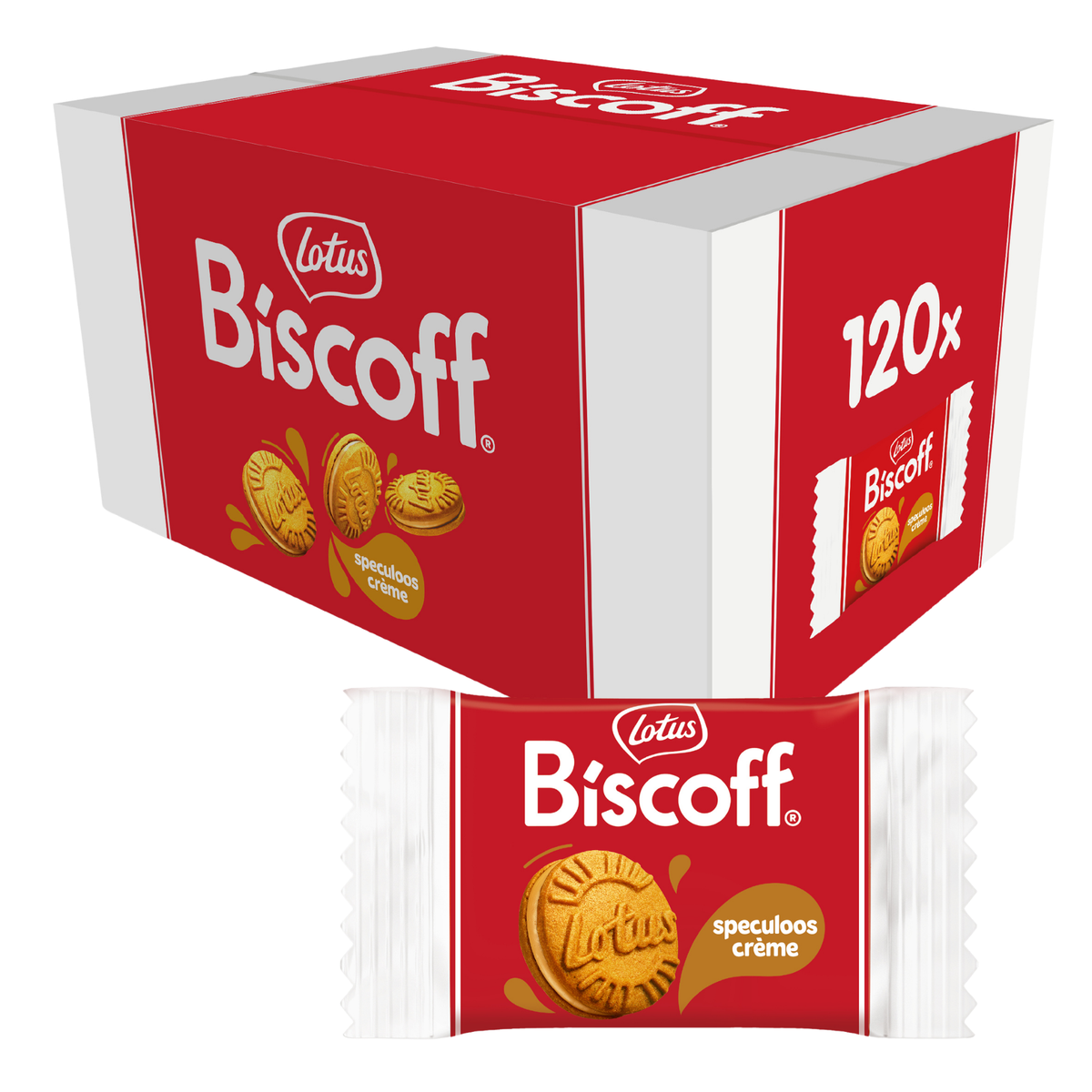 Lotus Biscoff Creme pro Stück verpackt (120 Stück)