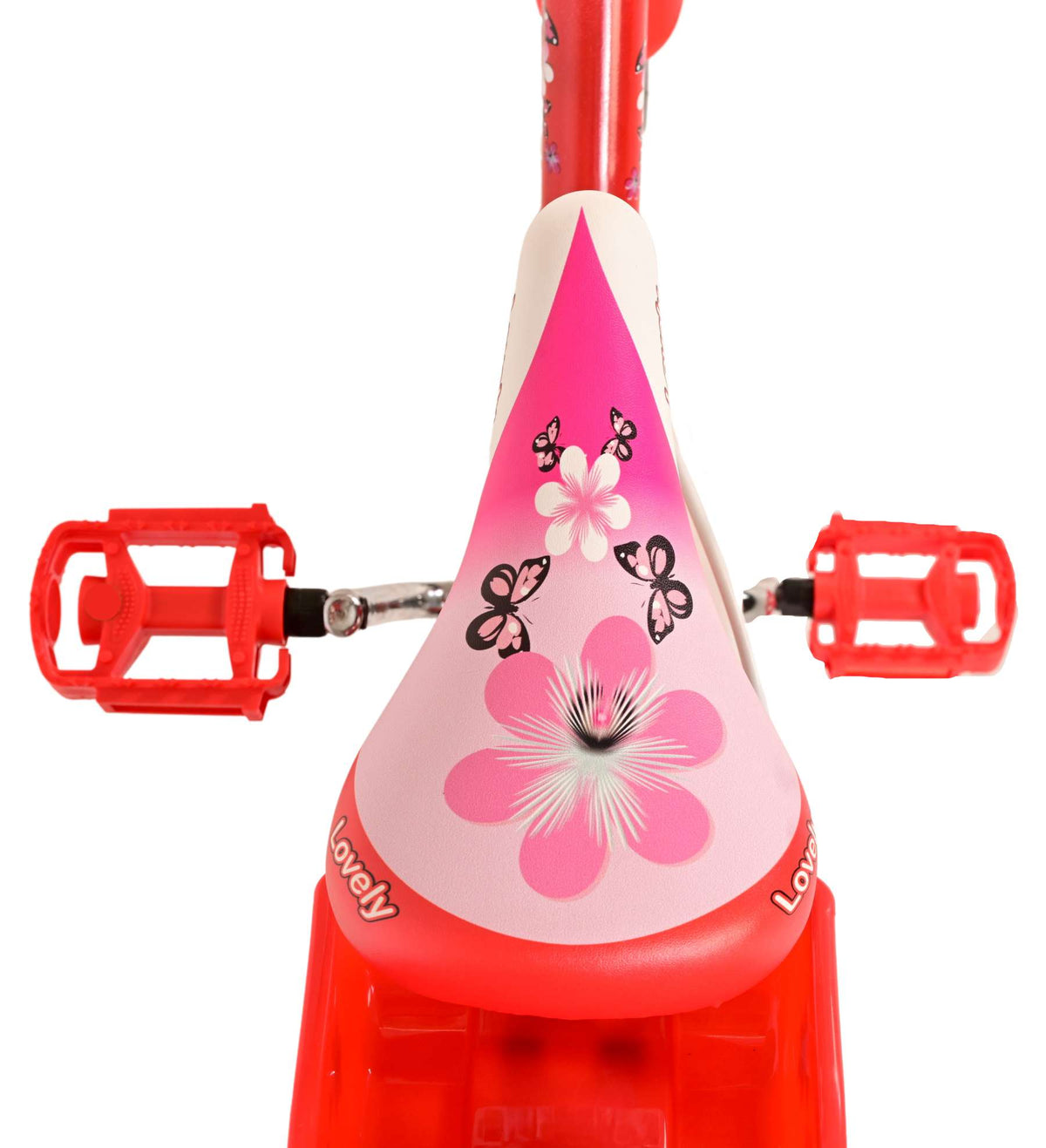 Volare Lovely Children's Bicycle - Mädchen - 16 Zoll - Rotwittchen - Zwei Handbremsen