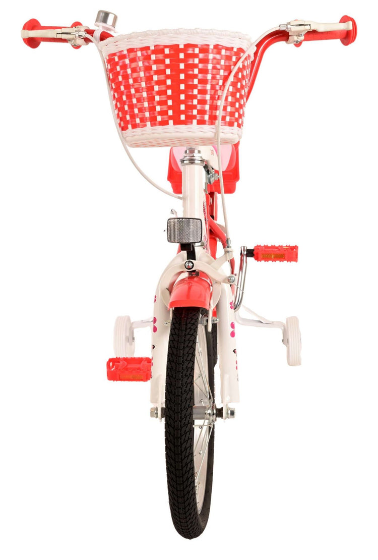 Volare Lovely Children's Bicycle - Mädchen - 16 Zoll - Rotwittchen - Zwei Handbremsen