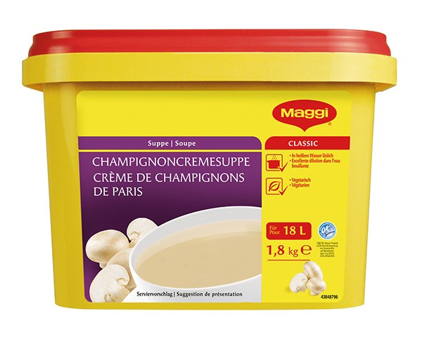 Maggi-Pilzcremesuppe (18 Liter)