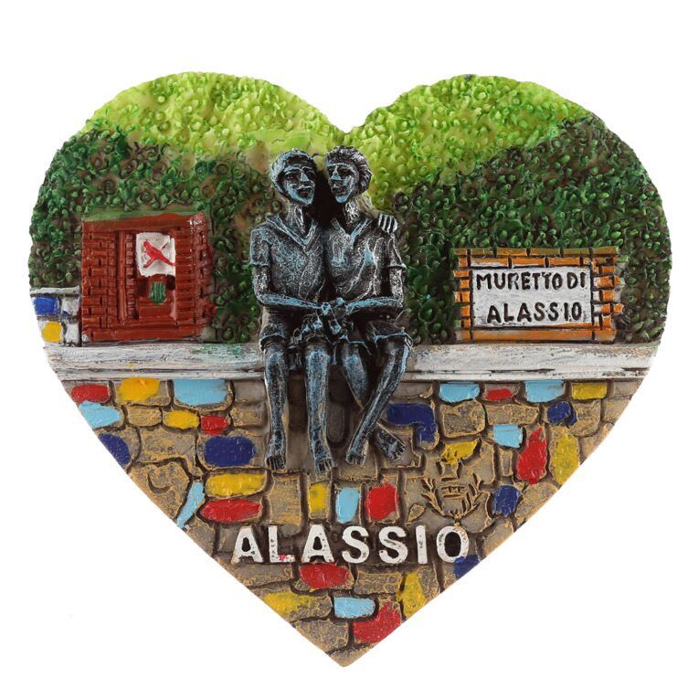 Hart Alassio Zee Strand Souvenir Magnet