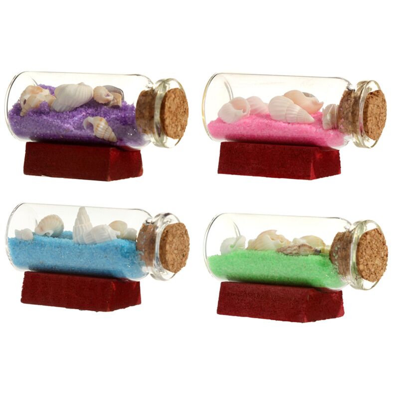 Farbige Sandschalen Flasche Strand Souvenir Magnet