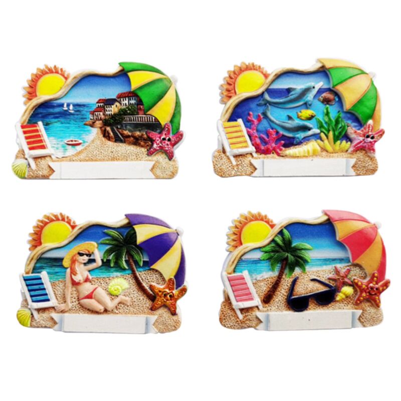 Strand Parasol 3D -Seestrand Souvenir -Magnet