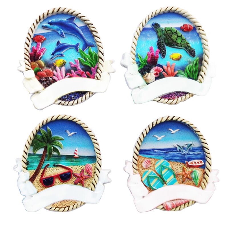 Korallenriff und Strand 3d Sea Beach Souvenir Magnet
