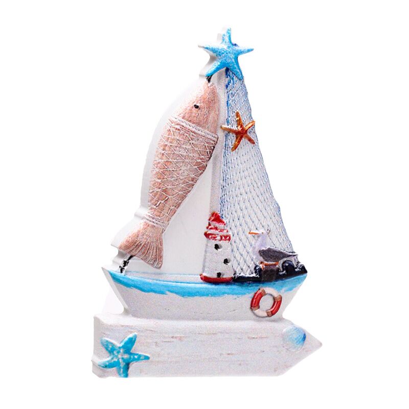 Segelbootfisch 3d Sea Beach Souvenir Magnet