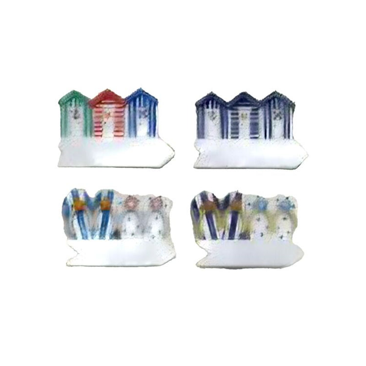Sea Beach Souvenir 3d Magnet Bunte Strandhütten