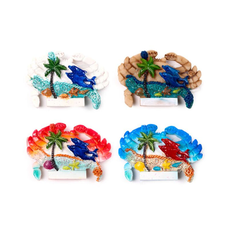 Sea Beach Souvenir Magnet Crab-Form-Schale Delphin