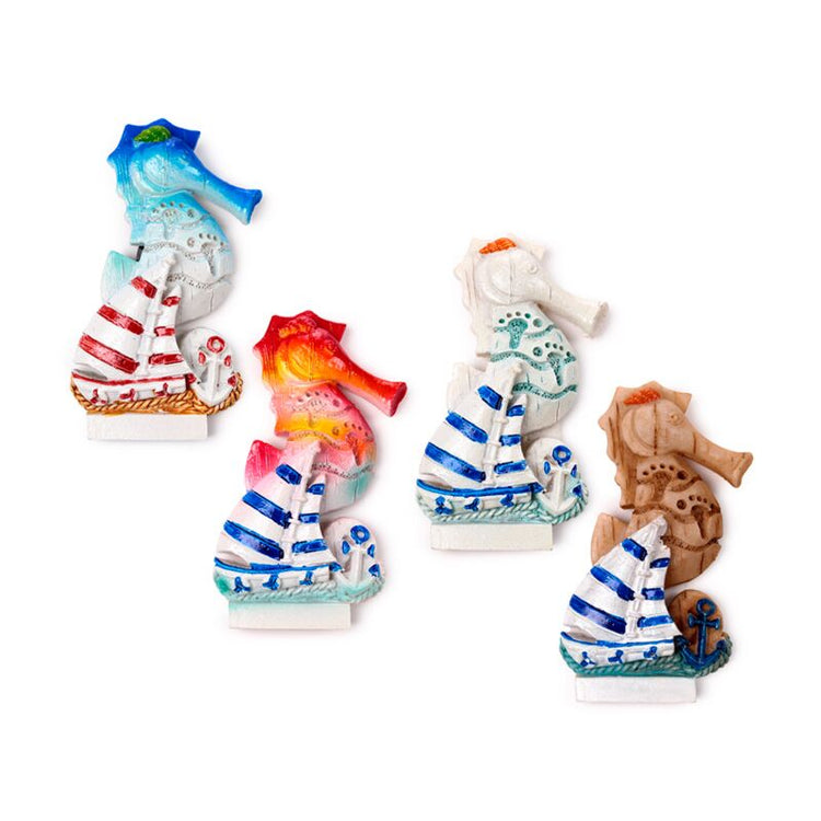 Sea Beach Souvenir Magnet Sea Horse Segelboot Ankers